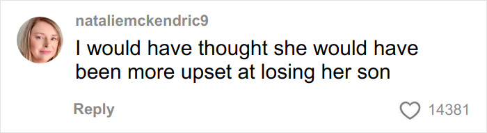 Social media comment from user nataliemckendric9 reacting to Victoria Beckham’s inappropriate dance at Brooklyn and Nicola’s wedding. Social media comment from user nataliemckendric9 reacting to Victoria Beckham’s inappropriate dance at Brooklyn and Nicola’s wedding.