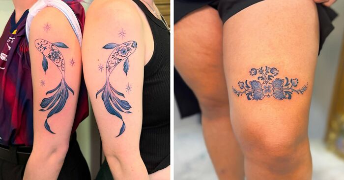 Inspired By The Old Dutch Tradition, I Started Bringing Delft Blue To Tattoos (28 Pics)