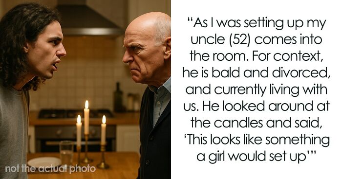 Bald And Divorced Man Shames Nephew For Having Long Hair And Cooking For GF, He Finally Snaps