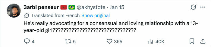 Tweet by a user discussing an Olympic gold medalist charged with crime involving his former coach's daughter.