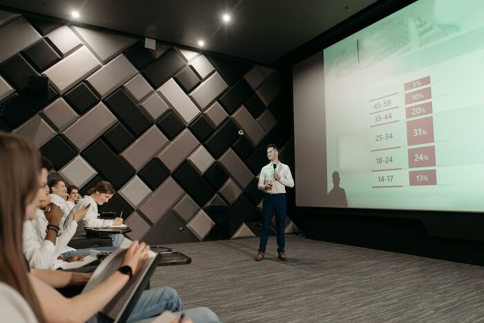 Teacher presenting school questions to students in a classroom setting, testing knowledge of average U.S. 10th grade level. Teacher presenting school questions to students in a classroom setting, testing knowledge of average U.S. 10th grade level.