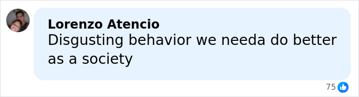 Comment from Lorenzo Atencio criticizing social behavior, displayed in a social media reply with 75 likes about teen influencer app concerns. Comment from Lorenzo Atencio criticizing social behavior, displayed in a social media reply with 75 likes about teen influencer app concerns.