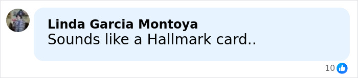 Facebook comment by Linda Garcia Montoya saying sounds like a Hallmark card, referencing Melissa Gilbert lengthy letter.