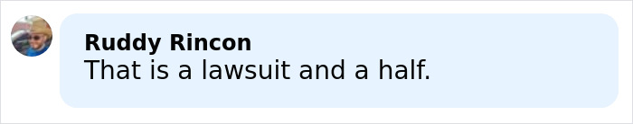 Comment by Ruddy Rincon saying that the incident is a lawsuit and a half, related to negligence in Swiss ski bar fire. Comment by Ruddy Rincon saying that the incident is a lawsuit and a half, related to negligence in Swiss ski bar fire.