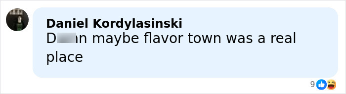 Comment on social media mentioning Flavor Town, referencing Guy Fieri’s style and persona.