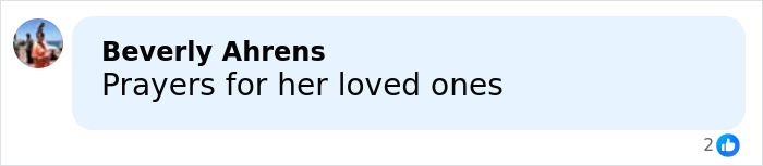 Facebook comment from Beverly Ahrens expressing prayers for Victoria Jones’ loved ones after 911 call reveals code word in final moments.