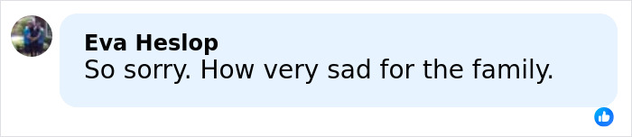 Screenshot of a Facebook comment expressing condolences related to Victoria Jones’ final moments and 911 call theory.