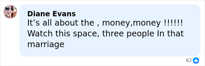 Screenshot of a social media comment discussing Adam Peaty changing his name after his controversial wedding.