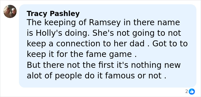 Screenshot of a social media comment discussing Adam Peaty changing his name after his controversial wedding.