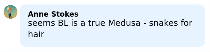 Text message on a social media post referencing Blake Lively and Ryan Reynolds in relation to Justin Baldoni case discussion.