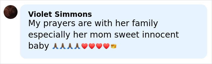 Comment expressing prayers and support for a five-year-old girl who disappeared in Alligator Alley.