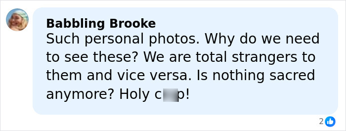 Comment on Meghan Trainor's secret surrogate baby photo expressing surprise and privacy concerns from social media user. Comment on Meghan Trainor's secret surrogate baby photo expressing surprise and privacy concerns from social media user.