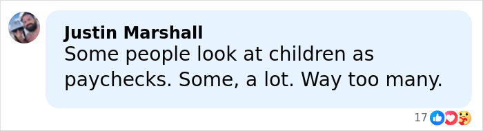 Man with beard and blue shirt sharing a heartbreaking message about a girl abandoned in a mobile home for a year.