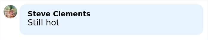 Comment reading Still hot on a social media post about Madonna's raunchy Dolce & Gabbana ad with younger men and c****h shot Comment reading Still hot on a social media post about Madonna's raunchy Dolce & Gabbana ad with younger men and c****h shot