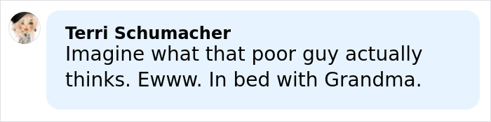 Comment from Terri Schumacher reacting to Madonna’s raunchy Dolce & Gabbana ad featuring younger men and a c****h shot. Comment from Terri Schumacher reacting to Madonna’s raunchy Dolce & Gabbana ad featuring younger men and a c****h shot.