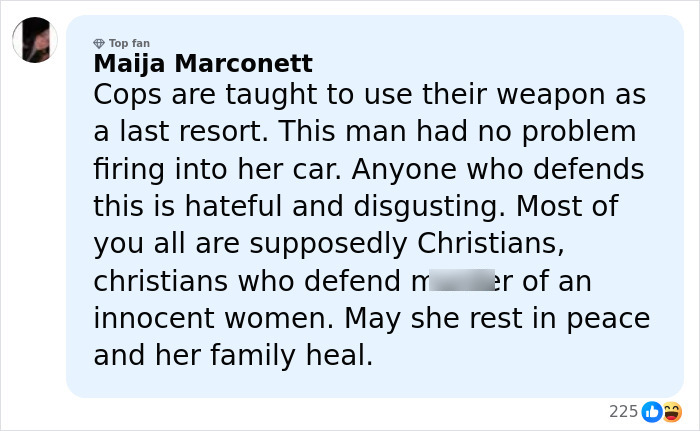 Comment expressing outrage over ICE slaying of mom of a 6-year-old in Minneapolis, calling it hateful and disgusting. Comment expressing outrage over ICE slaying of mom of a 6-year-old in Minneapolis, calling it hateful and disgusting.