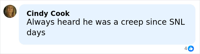 User comment on social media discussing Chevy Chase's N-word scandal amid new documentary controversy.