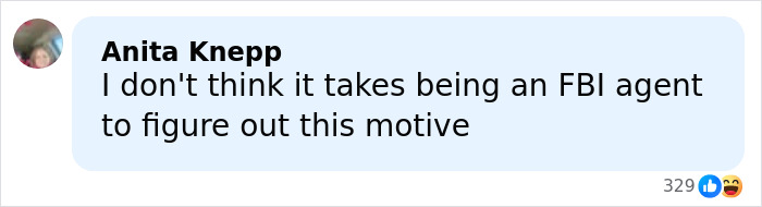 Comment by Anita Knepp stating she doesn&rsquo;t think being an FBI agent is needed to figure out possible homicide motive in Ohio case