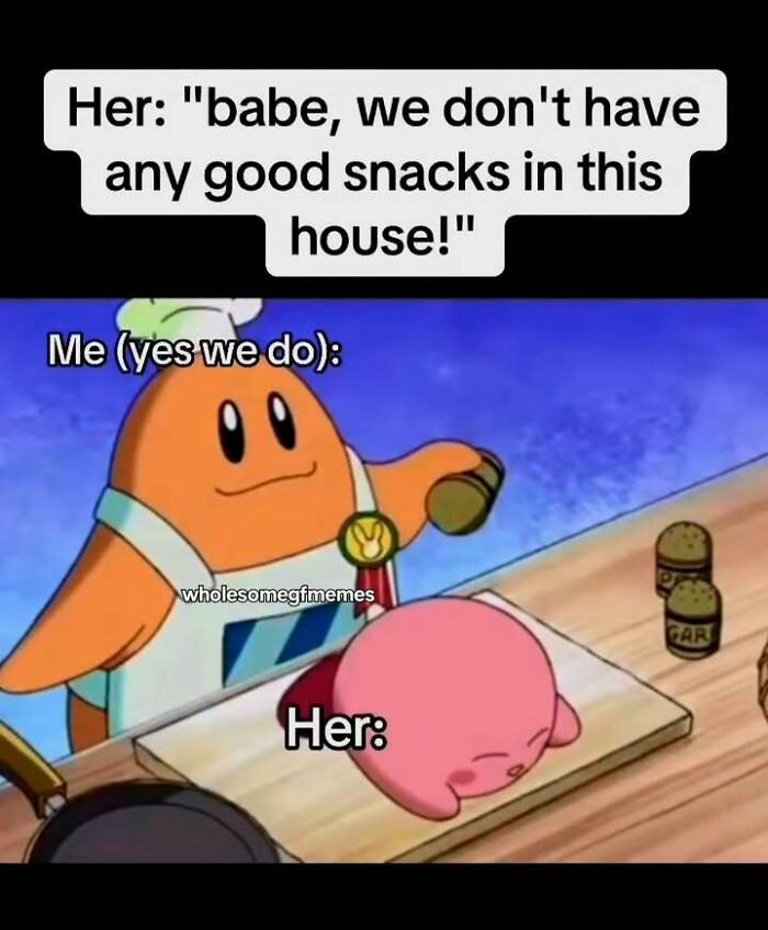 Cartoon meme showing a loving moment as part of loving memes to send to your girlfriend to feel appreciated.