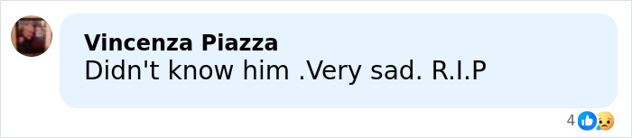 Facebook comment expressing sadness over the famous singer's death in a plane crash after a chilling final post.