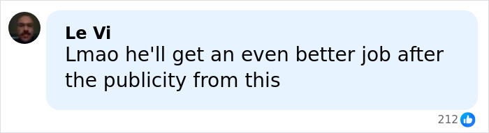 Comment on social media expressing support for SF bartender fired after viral response to drunken customer incident.