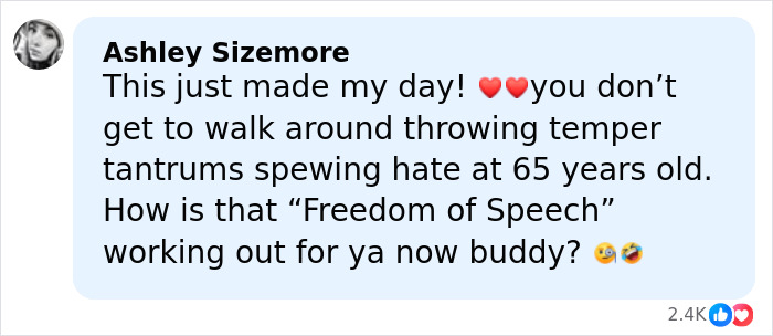 Screenshot of a social media comment mocking a man’s public meltdown, labeled as the male version of Karen. Screenshot of a social media comment mocking a man’s public meltdown, labeled as the male version of Karen.