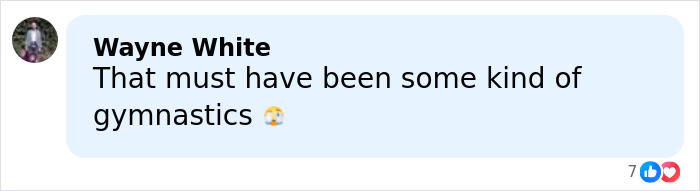 Comment by Wayne White reacting to Emilia Clarke revealing she broke a rib while filming an intimate scene with three men.