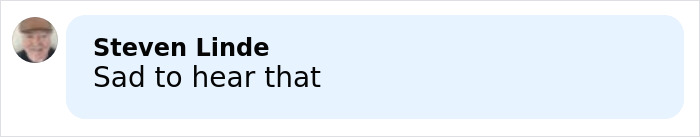 Screenshot of a social media comment from Steven Linde expressing sadness related to the new theory after 911 call code word. Screenshot of a social media comment from Steven Linde expressing sadness related to the new theory after 911 call code word.