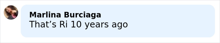 Social media comment screenshot reading That's Ri 10 years ago about Rihanna distorted lingerie photos Social media comment screenshot reading That's Ri 10 years ago about Rihanna distorted lingerie photos