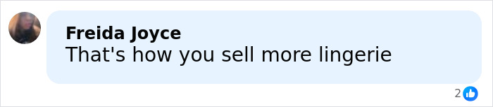 Social media comment screenshot about Rihanna distorted lingerie photos controversy reading That's how you sell more lingerie Social media comment screenshot about Rihanna distorted lingerie photos controversy reading That's how you sell more lingerie