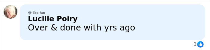 Comment by Lucille Poiry expressing she is over and done with the Jennifer Garner Ben Affleck divorce discussion.