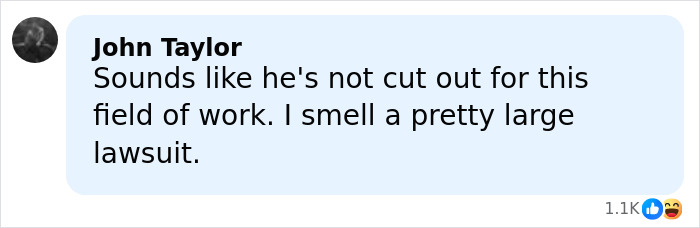 Comment by John Taylor discussing lawsuit potential related to father of ICE agent amid immigrant wife bombshell. Comment by John Taylor discussing lawsuit potential related to father of ICE agent amid immigrant wife bombshell.