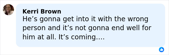 Comment from Kerri Brown warning about the male version of Karen going viral again after public meltdown. Comment from Kerri Brown warning about the male version of Karen going viral again after public meltdown.