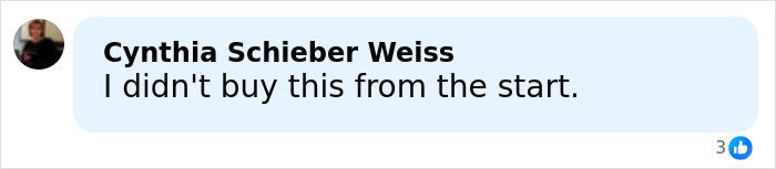 Comment by Cynthia Schieber Weiss stating disbelief, related to Timothy Busfield case audio revealing accusers denying claims.