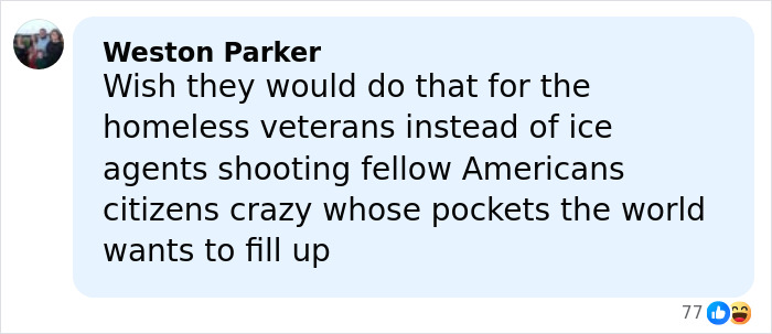 Comment on social media criticizing ICE agents, related to Minneapolis ICE agent crowdfunding controversy. Comment on social media criticizing ICE agents, related to Minneapolis ICE agent crowdfunding controversy.