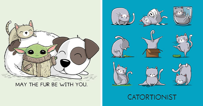 This Artist Uses Puns And Cute Characters To Brighten Your Day (32 Pics)