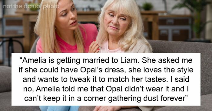 Bride-To-Be Wants To Wear Late Sister’s Lavish Wedding Gown, But Her Mother Says A Flat-Out No
