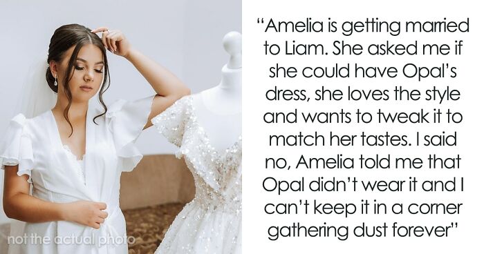 Woman Refuses To Let Elder Daughter Wear Late Daughter’s Wedding Dress, She Goes Ballistic