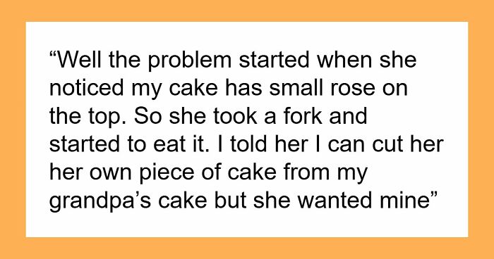 “They Are Raising A Brat”: 5YO Eats Diabetic Aunt’s Only Slice Of Cake After Parents Enable Her