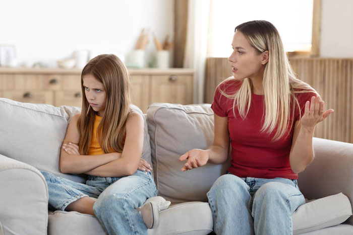 Teen and mom argue on couch as teen tries to give gifted chinchillas a proper life, refusing to settle for bare minimum. Teen and mom argue on couch as teen tries to give gifted chinchillas a proper life, refusing to settle for bare minimum.