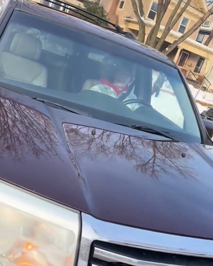 Person inside a dark SUV captured in newly released ICE video adding context to fatal shooting of Renée Nicole Good. Person inside a dark SUV captured in newly released ICE video adding context to fatal shooting of Renée Nicole Good.