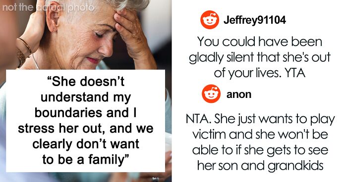 Woman Distances Herself From DIL As She’s Offended By Her Boundaries, Gets Caught In Lies