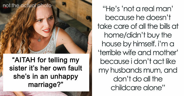 New Mom Saddled With “Real Man” Who Never Helps, Sis Calls It Payback For Insulting Her Kind Hubby