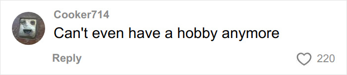 Comment on social media post expressing frustration about hobbies, related to skull in man's car leads to chilling house and horrifying discovery SEO.