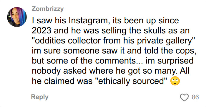 Comment discussing skulls found in man&rsquo;s car linked to chilling house and horrifying discovery that stunned authorities.