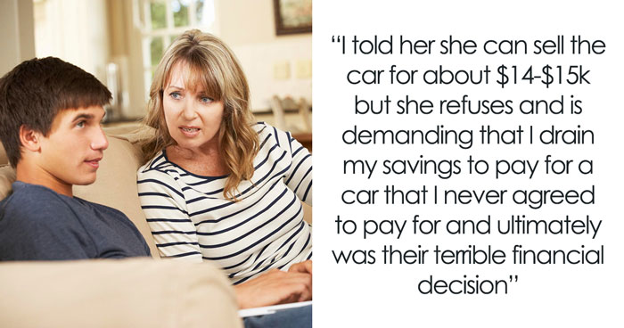 Mom’s Car ‘Gift’ For Her Son Is A Massive Debt Trap, She’s Furious He Won’t Fall For It