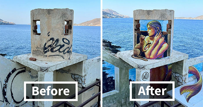 20 Boring Building Walls Transformed Into Works Of Art By This Street Artist (New Pics)