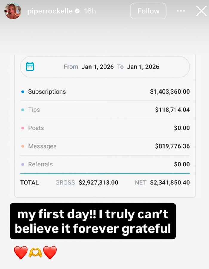 Screenshot of teen influencer’s app earnings showing over $2 million net income on first day sparking parental concerns discussion. Screenshot of teen influencer’s app earnings showing over $2 million net income on first day sparking parental concerns discussion.