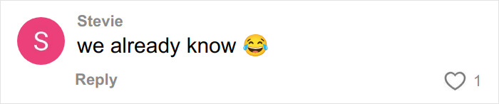 Comment on social media post with text we already know and laughing emoji, related to Timothée Chalamet using Kylie's BBL at Critics' Choice Awards. Comment on social media post with text we already know and laughing emoji, related to Timothée Chalamet using Kylie's BBL at Critics' Choice Awards.