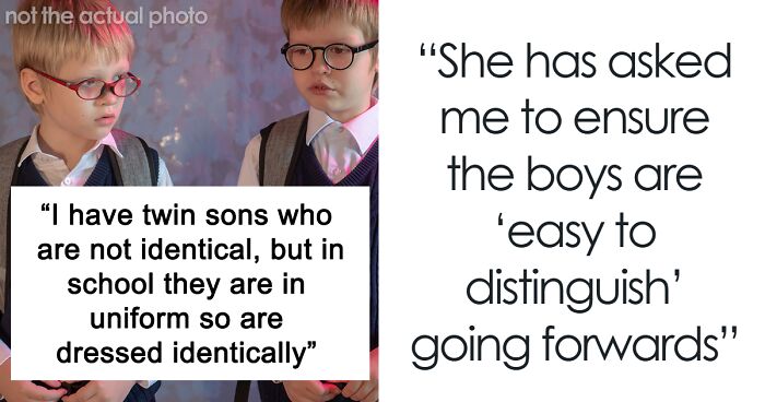School Wants Twin Boys To Be “Easy To Distinguish,” Parent Is Brewing A Strict Response